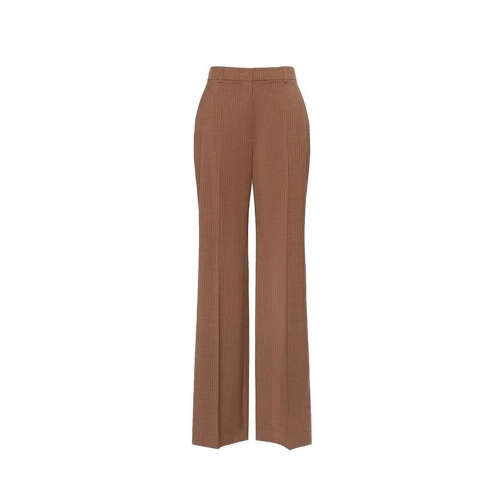 Max Mara Brown Virgin Wool Dress Women's Pants